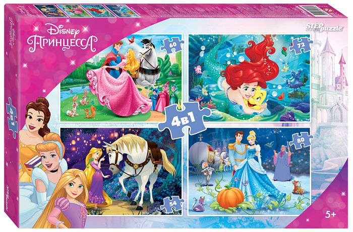 Step puzzle 54#60#72#80 details: Disney Princesses 92316