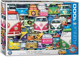 Puzzle Eurographics 1000 pieces: the VW Bus - Funky Jam