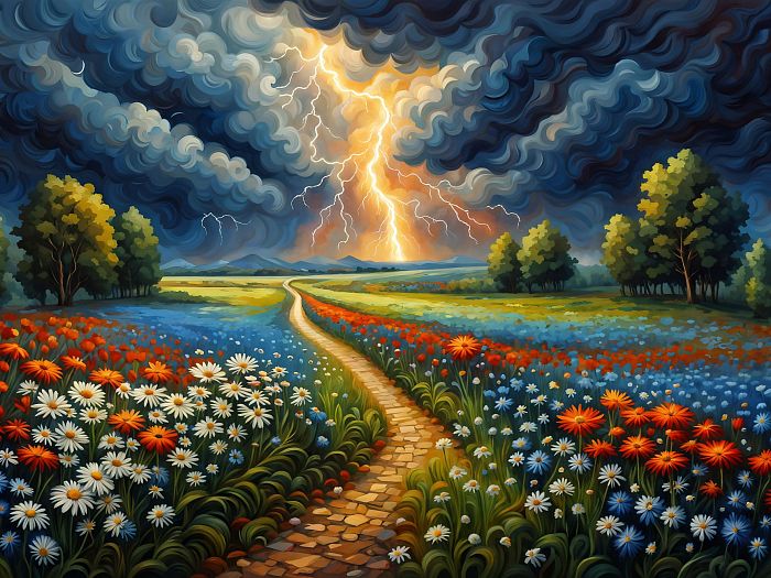 Puzzle 300 The magic of nature. Thunderstorm No. 2 ПЗЛ-ВП2-2543