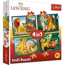 Puzzle Trefl 35#48#54#70 details: Adventures of the Lion King