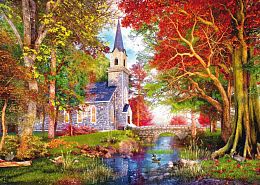 Schmidt 1000-piece Puzzle: The Autumn Chapel