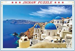 Royaumann 1000 Pieces Puzzle: Snow-white Santorini