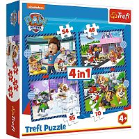 Puzzle Trefl 35#48#54#70 details: Puppy Patrol. Dogs are in business