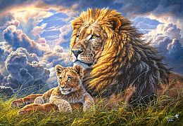 Puzzle Castorland 1000 pieces: Lions: father and son