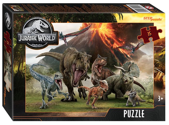 Step puzzle 35 pieces: Jurassic Park 91429