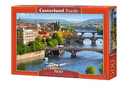 Puzzle Castorland 500 details: the Bridges of Prague