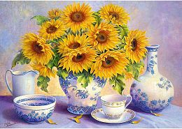 Trefl puzzle 500 pieces: Sunflowers