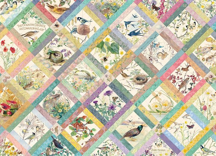 Puzzle Cobble Hill 1000 details: Patterns with birds 80357