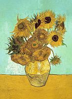 Wooden Trefl puzzle 200 pieces: Vincent Van Gogh. Sunflowers