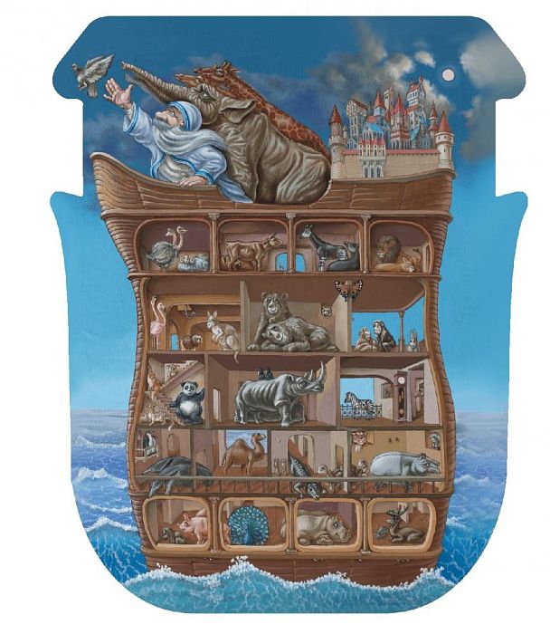 Wooden puzzle 210 parts DaVICI: Noahs ark 7-05-09-210