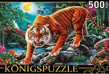 Konigspuzzle Puzzle 500 pieces: Night Tiger