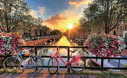 Puzzle Pintoo 1000 pieces Sunrise in Amsterdam