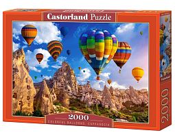 Castorland 2000 Puzzle pieces: Colored balloons, Cappadocia