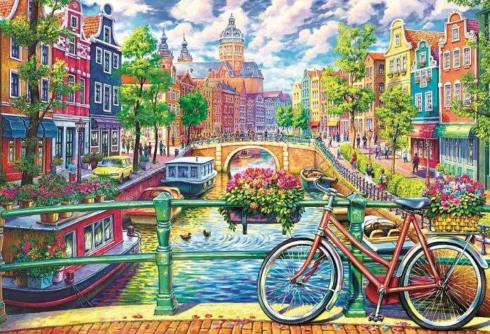 Trefl puzzle 1500 pieces: Amsterdam canal TR26149
