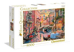 Puzzle Clementoni 6000 details: Venice at sunset