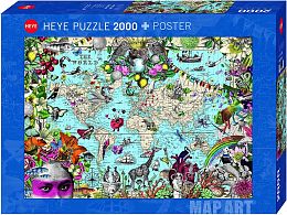 Puzzle Heye 2000 details: the Whimsical world