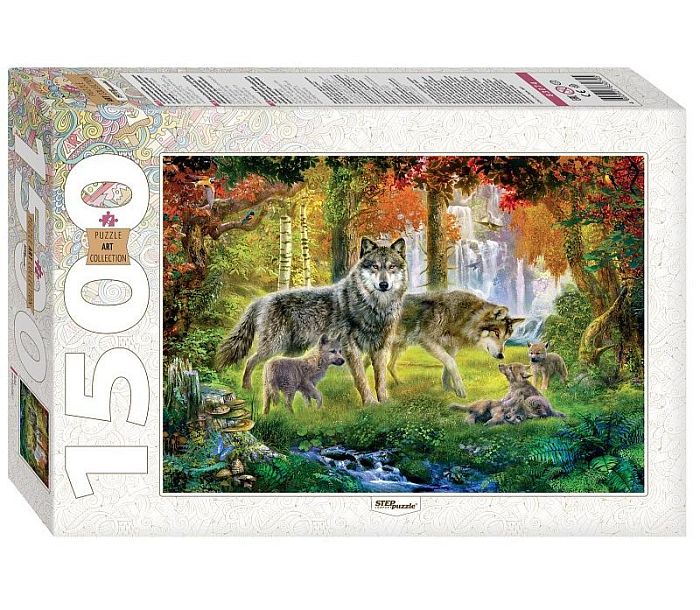 Step puzzle 1500 pieces: Wolves 83074