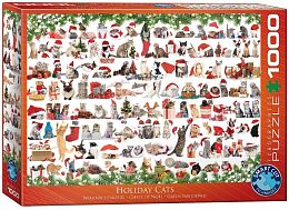 Puzzle Eurographics 1000 pieces: Holiday cats