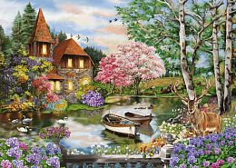 Schmidt 1000 Piece Puzzle: House on the Lake