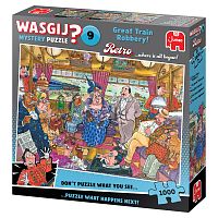 Jumbo 1000 pieces Puzzle: Wasgij. Train robbery! (Mystery 9)