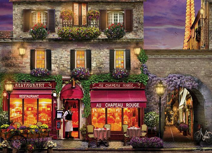 Puzzle Eurographics 1000 pieces: Parisian restaurant Red Hat 6000-0963