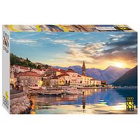 Step puzzle 1500 pieces: Bay of Kotor, Montenegro (MARKDOWN)