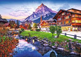 Trefl 1000 Pieces Puzzle: Photo Odyssey. Alpine town. Switzerland