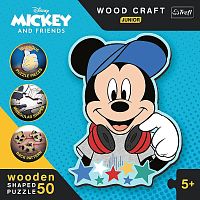 Wooden Trefl Puzzle 50 pieces: In the world of Mickey