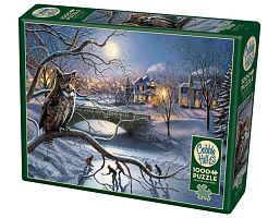 Cobble Hill puzzle 1000 pieces: the Winter outskirts of town