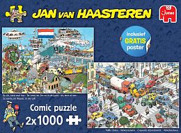 Jumbo 2x1000 puzzle pieces: At sea and on land