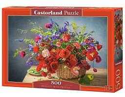 Puzzle Castorland 500 items: Bouquet of poppies