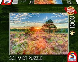 Schmidt 1000 Piece Puzzle: Heather at Sunset