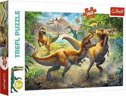 Puzzle Trefl 160 details: the Fight Tyrannosaurus