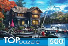 Puzzle TOP Puzzle 500 details: Night House and yacht