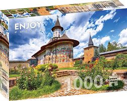 Enjoy 1000 Pieces Puzzle: Sucevica Monastery