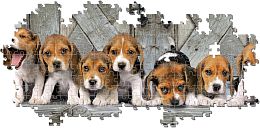 Clementoni Puzzle 1000 pieces: Beagle Puppies