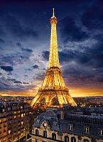 Clementoni puzzle 1000 pieces: the Lights of the Eiffel tower