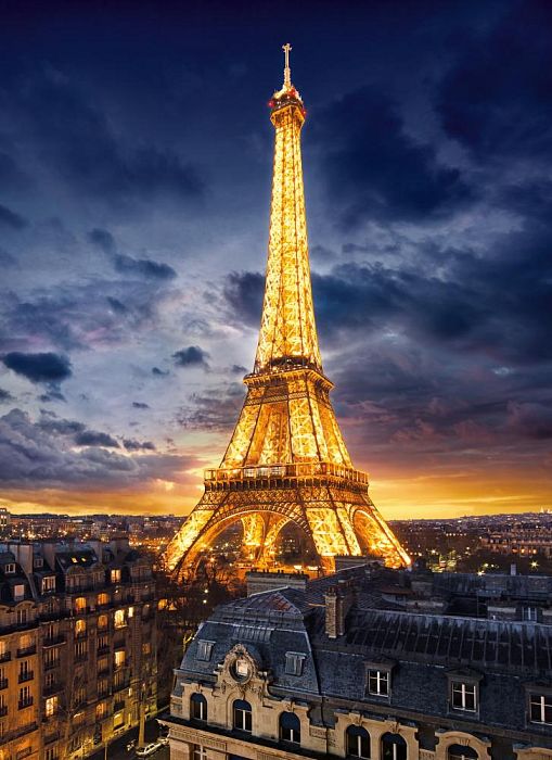 Clementoni puzzle 1000 pieces: the Lights of the Eiffel tower 39514