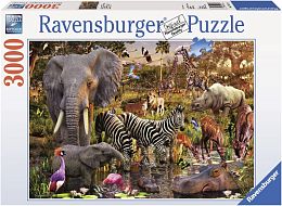 Jigsaw puzzle 3000 pieces Ravensburger: animal World of Africa