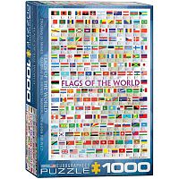 Puzzle Eurographics 1000 pieces: flags of the world