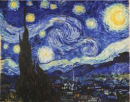 Wooden UNIDRAGON Puzzle 1000 pieces: Van Gogh's Starry Night