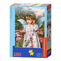 Puzzle Castorland 180 detail: angel with bow tie