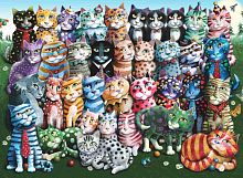 Puzzle Anatolian 1000 pieces: The family of cats