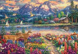 Castorland 1500 pieces Puzzle: At the foot of the mountains