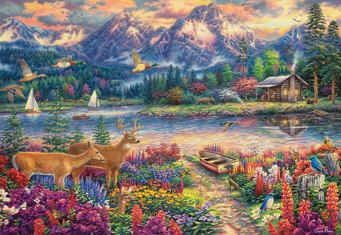 Castorland 1500 pieces Puzzle: At the foot of the mountains C-152131