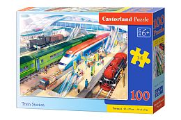 Puzzle Castorland 100 details: Railway station