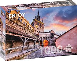 Enjoy 1000 pieces Puzzle: Clock Tower, Sighisoara