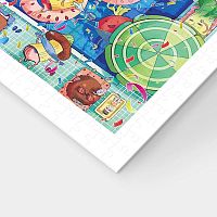 Pintoo 1200-piece puzzle: CAT & CHAN Art Studio. Colorful summer pool