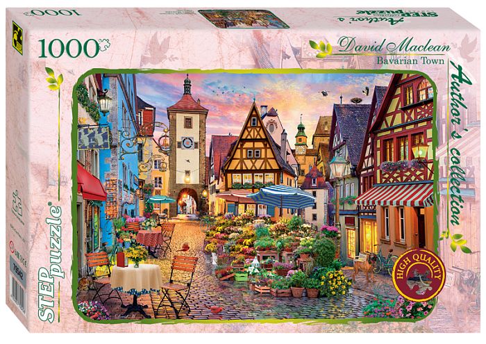 Step puzzle 1000 pieces: Bavarian Town 79542