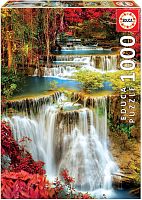 Puzzle Educa 1000 pieces: Waterfall in deep forest